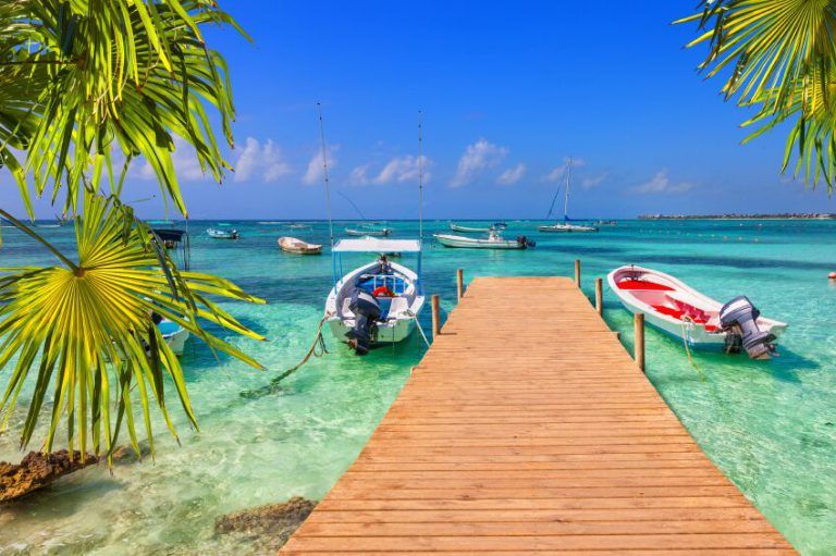 Praia com visual belíssimo em Cancún