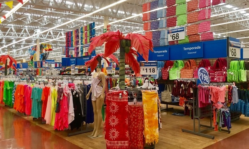 Walmart para comprar roupas em Cancún 