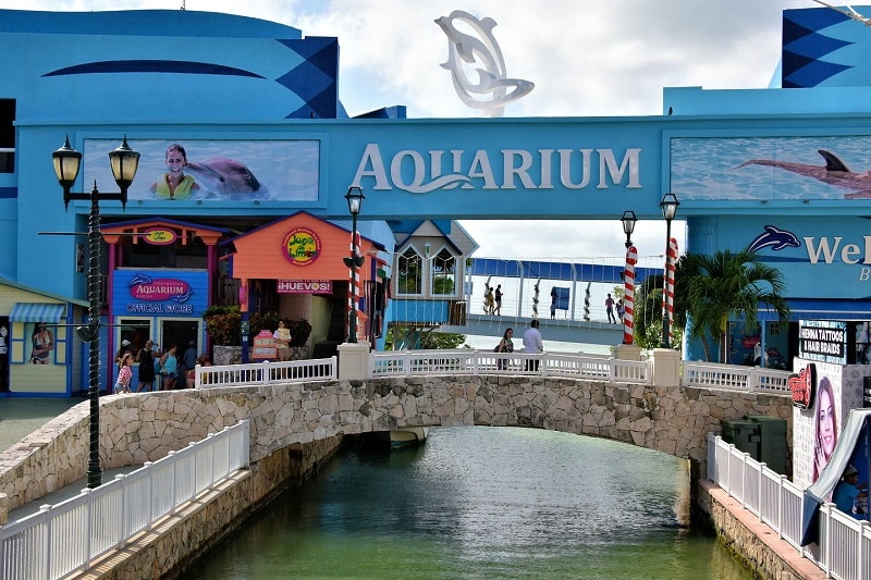 Aquário do Shopping La Isla em Cancún