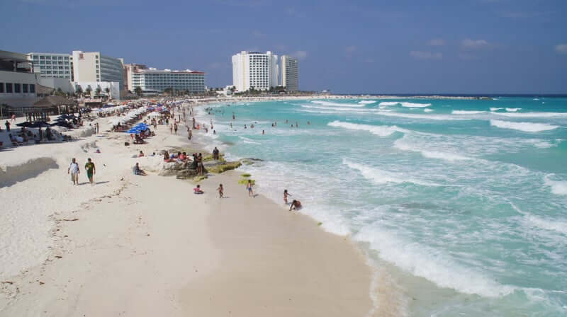 Praia Chac Mool em Cancún