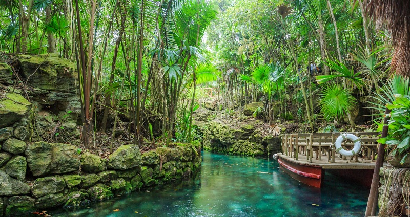 Paradise River no parque Xcaret Cancún