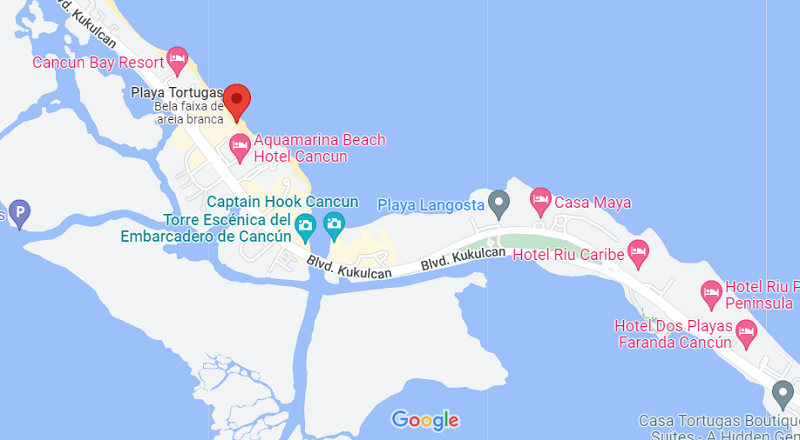 Praia Tortugas: Mapa
