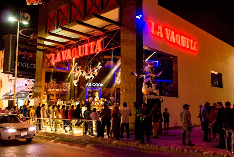 Bar La Vaquita no Ano Novo em Cancún