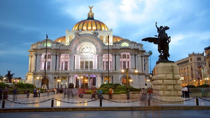 Museu de Bellas Artes na Cidade do México