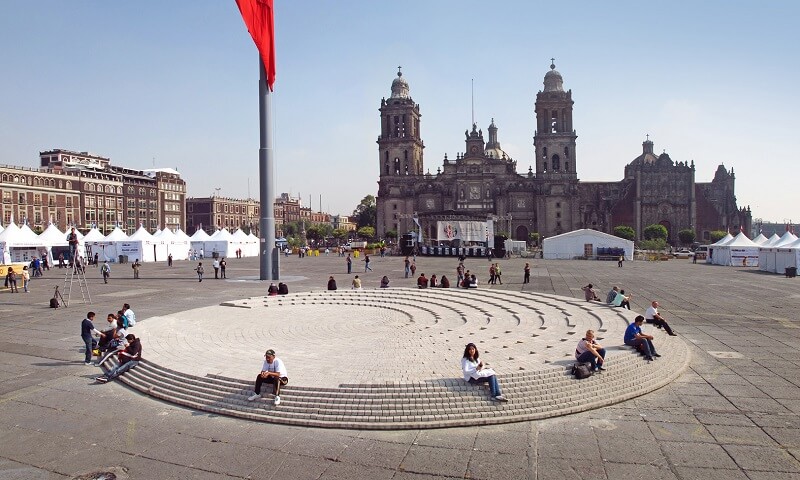 Passeio romântico pelo Zócalo na Cidade do México