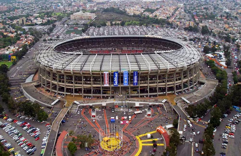 Beleza do estádio Azteca na Cidade do México