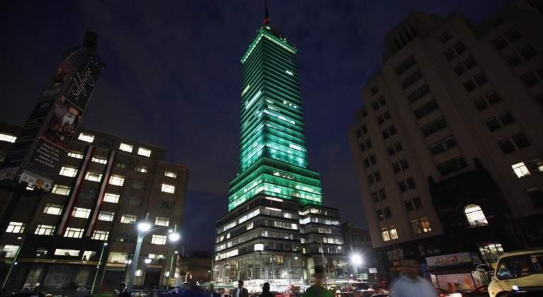 Histórico da Torre Latinoamericana na Cidade do México