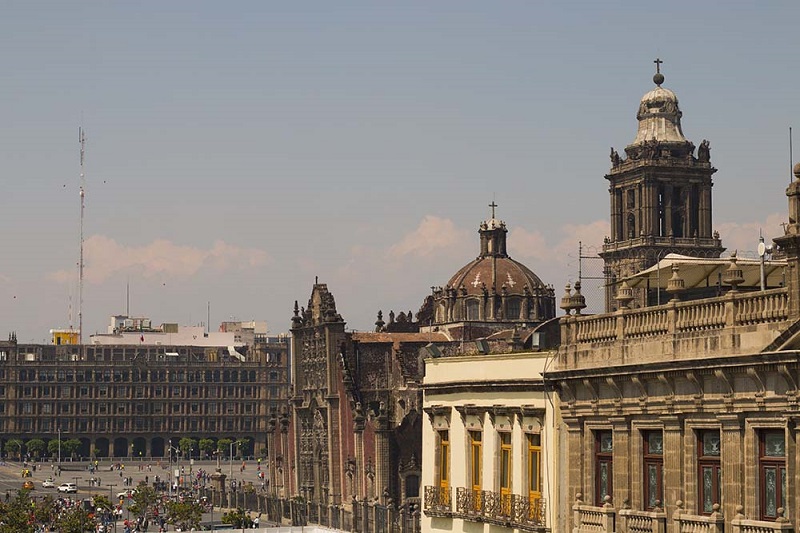 Histórico da Praça Zócalo na Cidade do México