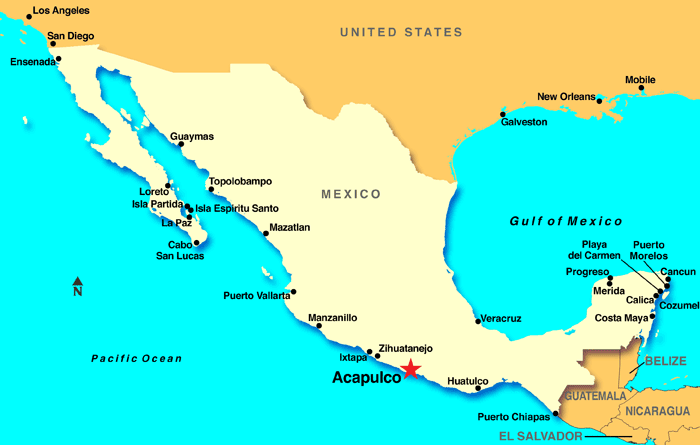 Melhores regiões para ficar em Acapulco