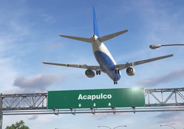 Tempo de avião até Acapulco