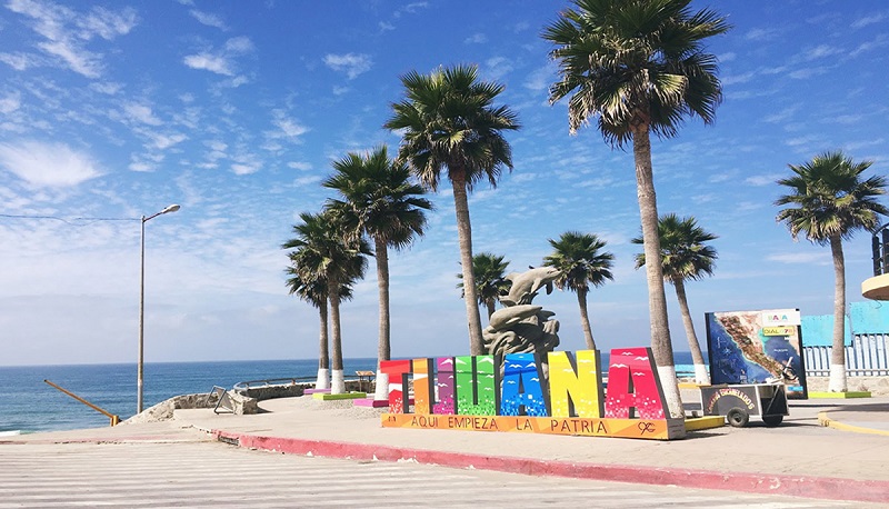 Placa da cidade Tijuana no México