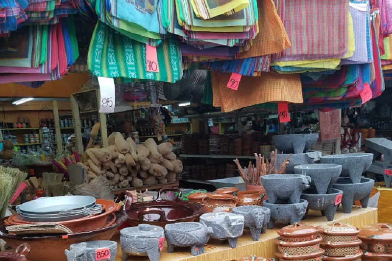 Itens em geral no El Popo Market em Tijuana