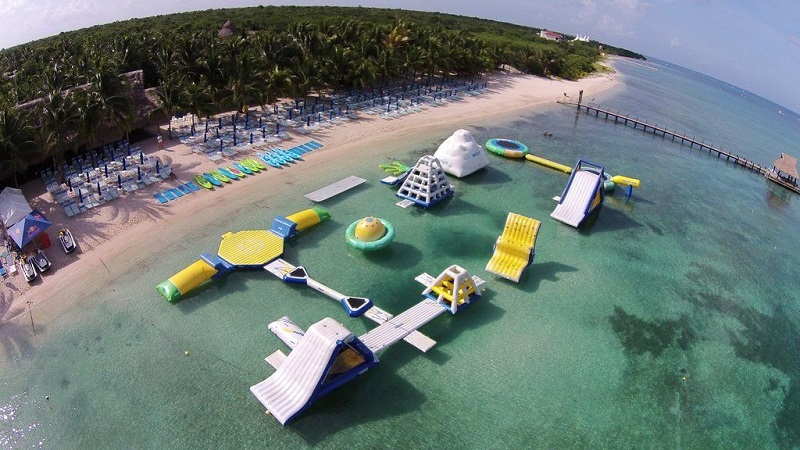 Lazer e entretenimento na Paradise Beach em Cozumel