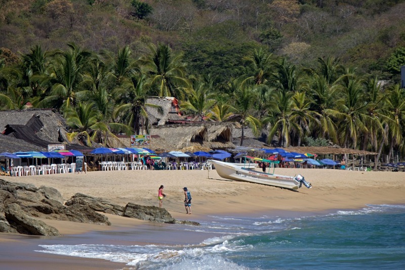 Playa Mazunte em Puerto Escondido
