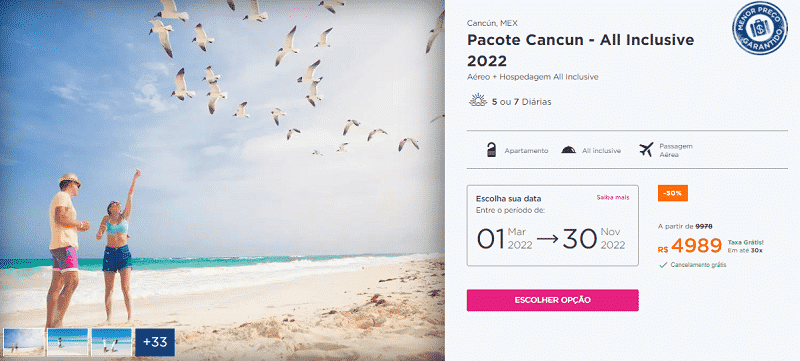 Pacote Cancun All Inclusive 2022