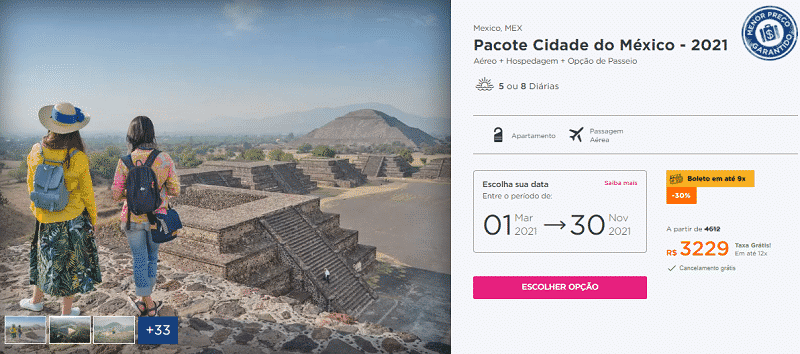 Pacote Cidade do México - Hurb