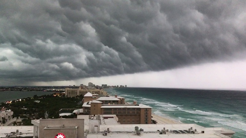 Tempestade em Cancún