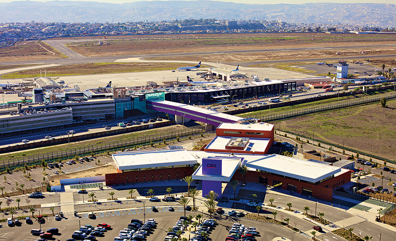 Estrutura do aeroporto de Tijuana