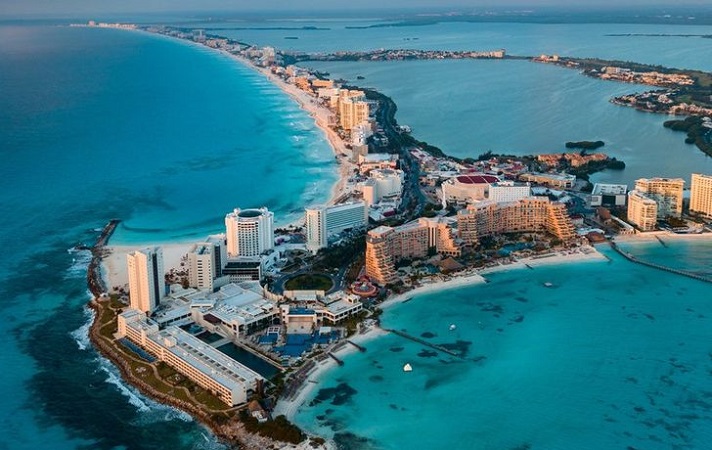 Visual paradisíaco de Cancún