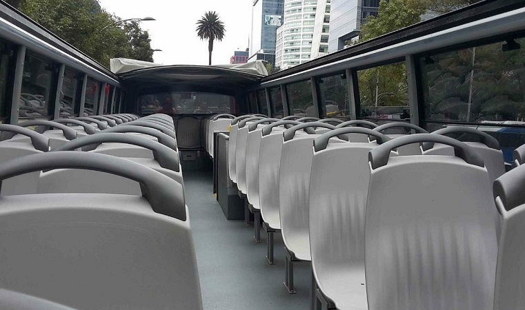 Ônibus panorâmico na Cidade do México