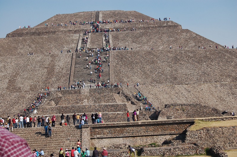 Pirâmide do Sol em Teotihuacán